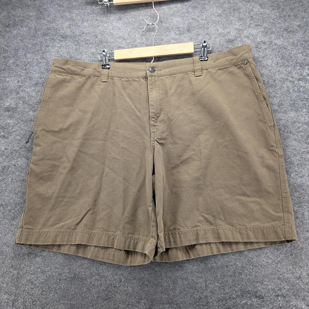 Columbia Shorts Mens 46 Khaki Cargo Relaxed Fit 100% Cotton Outdoors Hiking